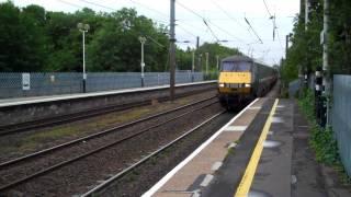 East Coast Class 91 southbound arriving at Durham