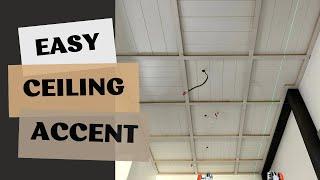 DIY Extreme Entryway Makeover - Part 2 | Cheap & Easy Modern Ceiling Accent