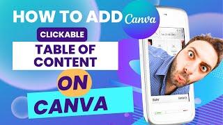 How To Create Clickable Table Of Content For Your Book On Canva #amazonkdp