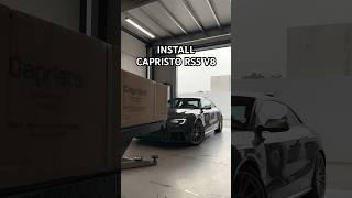 Installing a Capristo exhaust under an Audi RS5 4.2 V8! #exclusiveswisscars #capristo #rs5v8