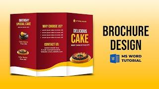 Creative Brochure Design in MS Word | Microsoft Word Brochure Design Tutorial