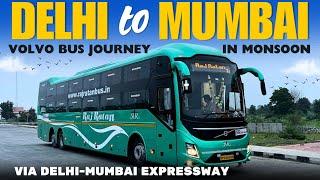 Delhi to Mumbai in Volvo Bus I Monsoon Bus Journey I दिल्ली से मुंबई के लिए लग्जरी वोल्वो बस I