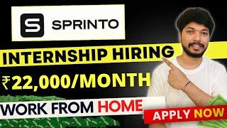 Sprinto Hiring Work From Home Jobs 2024 | Earn 22k/month| Online jobs at home | Remote Job