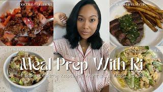 A QUICK & HEALTHY MEAL PREP WITH RI || 4 QUICK, EASY & DELICIOUS RECIPES || RECIPES INCLUDED