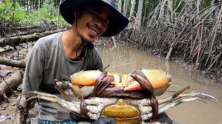 HÀNH TRÌNH BẮT CUA BIỂN CẦN GIỜ MỘT NGÀY GẦN 5 KÝ | HÒA CẦN GIỜ VLOG