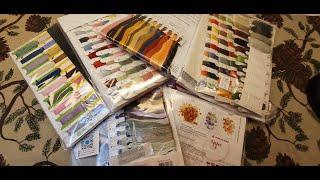 FLOSSTUBE #27 New Cross stitch kits. Unboxing, Haul