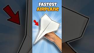 How to Make a Fastest Paper Airplane  #shorts