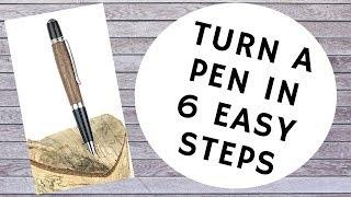 Woodturning Pen Turning in 6 Easy Steps with Frank Perrone