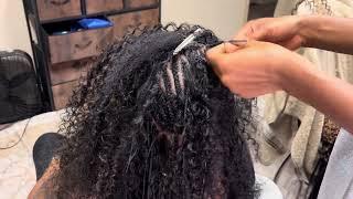 Micro braids with sew ins (Human hair)