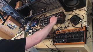 1hour hardware only live Techno Jam 10062020 roland tr-09 moog dfam behringer modeld crave