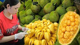 Biggest Size Fruits ! Giant Jackfruit Cutting Skills #Jackfruit