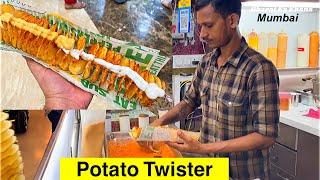 Mumbai Famous Potato Twister || Spiral Potato || Spring Potato Roll || How To Make Potato Twister