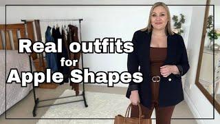 Outfit inspiration for plus size apple shapes | Build an outfit with me