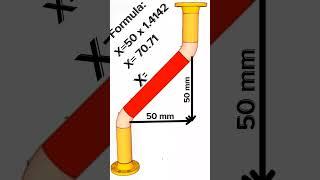 Formula of Pipe length. #piping