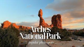 Popular locations for photos in Arches National Park | Claire Codling Photography