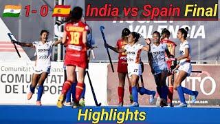 India vs Spain Highlights Fih Women's National cup Final