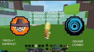 EASTWOOD KORASHI + TENGOKU OP ONESHOT COMBO | Shindo Life Roblox