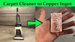 Scrapping a Carpet Cleaner - How much copper is inside? - Trash to Treasure - ASMR Copper Melting