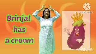 Tomatoes are red and beans are green#beautiful action rhyme by Priyanka#kidsvideo#childrensong#kids