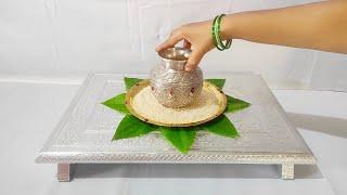 Varalakshmi Pooja decoration ideas || Varalaxmi kalasam Decoration ideas || Kalasam Decoration ideas