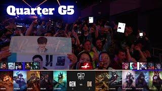 GEN vs DK - Game 5 | Quarter Finals LoL Worlds 2022 | Gen.G vs DAMWON Kia - G5 full game