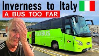 MY HARDEST TRIP EVER !  Inverness to Milan using 4 Flixbus services via Edinburgh, London and Paris.