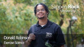 SRU Success Stories - Donald Robinson, Exercise Science Major