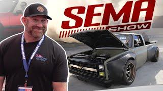 Electric Powered C10 and Massive Burnouts! Uncle Chet Goes to SEMA 2021