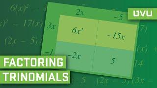 Factoring Trinomials Using the AC Method