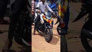 brand new bajaj pulsar NS200 whitecolor delivery   bike  #foryou #video @ymnvlogs