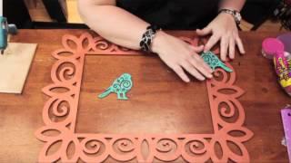 How to Apply Wood Appliques to a Wood Picture Frame : DIY Craft Projects