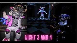 Fnaf co-op sister location revamped (night 3 and night 4 Walkthrough)