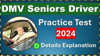 DMV Practice Test 2024 for Senior Drivers' Written Exam - Applicable to all 50 states in the US