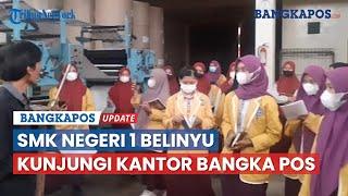 Kunjungan SMK Negeri 1 Belinyu ke Kantor Bangka Pos Pelajari Dunia Jurnalistik