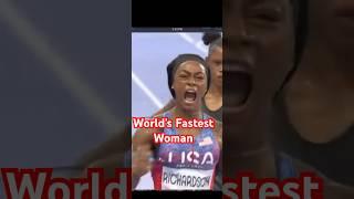 One of Fastest Women In the World Sha'Carri Richardson in 2024 Olympic