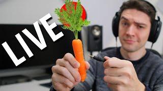 LIVE: Testing audiophile vegetables and random questions!