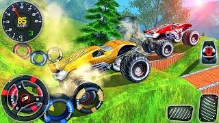 Offroad Monster Truck Driving Simulator - Impossible Jeep Stunts Ramp Racing - Android GamePlay #2