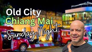 Sunday Nighttime in Chiang Mai Thailand - No Talking