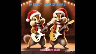 MERRY CHRISTMAS! FUNNY CHIPMUNKS. "GINLGE BELLS".