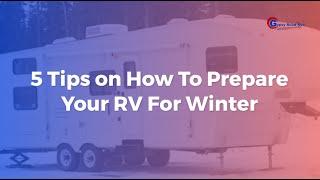 5 Tips on How To Prepare Your RV For Winter | Gypsy Road RVs | Slaton, TX