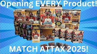 MATCH ATTAX 2025 FULL BOX RIP! OPENING EVERY PRODUCT FOR THE NEW COLLECTION!