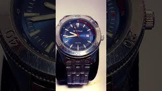 Titan Quartz Movement blue dial watch #watchcollection #watches s