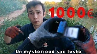 A weighted bag is found while magnet fishing ! The result of a burglary