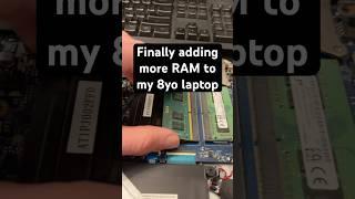 Adding more RAM to my 8 year old laptop #tech #pc #windows #upgrade #ram #techtok #yaptech