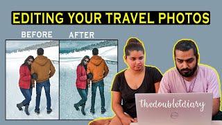 Editing YOUR TRAVEL PHOTOS for Instagram | Photoshop Tutorial | thedoubletdiary