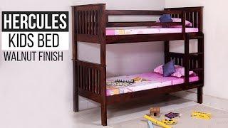 Kids Bed: Buy Sheesham Wood Hercules Kids Bed (Walnut Finish) Online @ Wooden Street