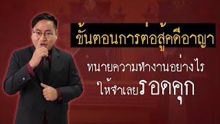 ขั้นตอนการต่อสู้คดีอาญา ทนายความทำงานอย่างไร ให้จำเลยรอดคุก ?