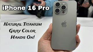 iPhone 16 Pro Max Natural Titanium - Gray Color hands on!