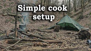 Bushcraft 2023 - Simple fire and cook setup