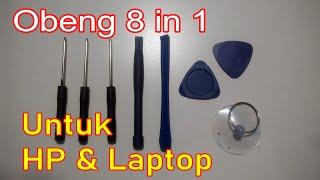 Obeng 8 IN 1 -  Cocok Untuk Bongkar HP & Laptop [MURAH]